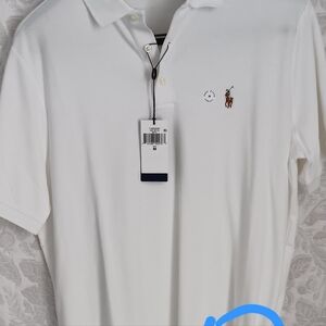 Polo by Ralph Lauren Men's White Polo Shirt.  Sz Med